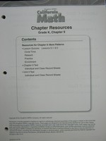 (image for) California Math K Chapter Resources Chapter 9 (CA)(P)