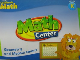(image for) California Math Math Center K Geometry & Measurement (Spiral)