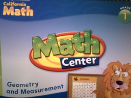 (image for) California Math Math Center 1 Geometry & Measurement (Spiral)