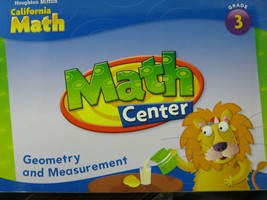 (image for) California Math Math Center 3 Geometry & Measurement (Spiral)