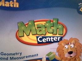 (image for) California Math Math Center 4 Geometry & Measurement (Spiral)