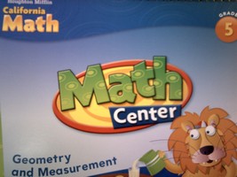 (image for) California Math Math Center 5 Geometry & Measurement (Spiral)