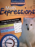 (image for) California Math Expressions 4 Student Activity Volume 1 (CA)(P)