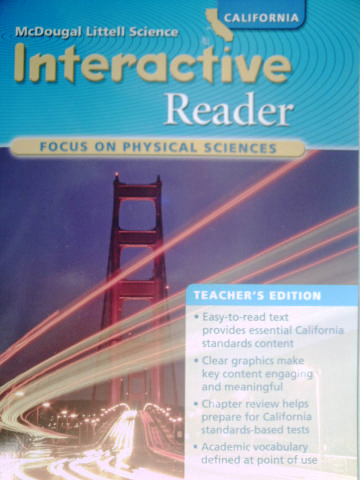 (image for) Focus on Physical Sciences Interactive Reader (CA)(TE)(P)