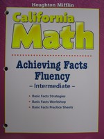 (image for) California Math 3-6 Achieving Facts Fluency Intermediate (CA)(P)
