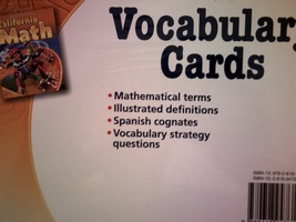 (image for) California Math 5 Vocabulary Cards (CA)(Pk)
