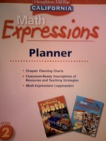 (image for) California Math Expressions 2 Planner (CA)(P) by Larson & Fuson
