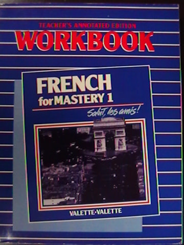 (image for) French for Mastery 1 Salut, les amis! Workbook TAE (TE)(P)
