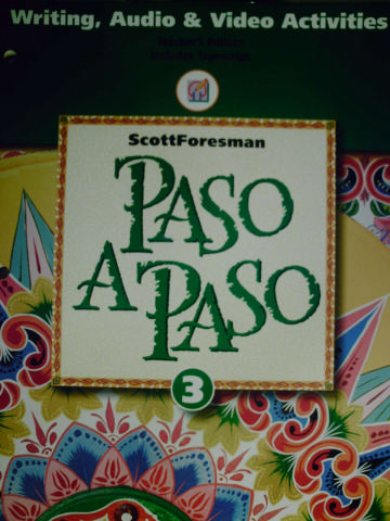 (image for) Paso a Paso 3 Writing Audio & Video Activities TE (TE)(P)