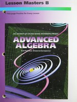 (image for) UCSMP Advanced Algebra Lesson Masters B (P)