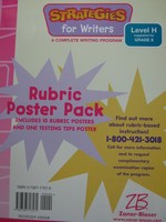 (image for) Strategies for Writers H Rubric Poster Pack (PK)