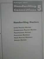 (image for) Handwriting Connections 5 Handwriting Masters (P)