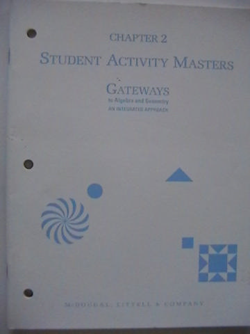 (image for) Gateways to Algebra & Geometry Chapter 2 Activity Masters (P)