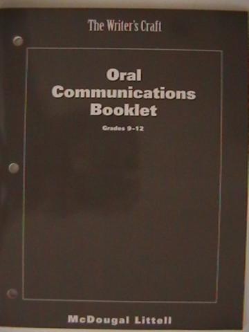 (image for) Writer's Craft Grades 9-12 Oral Communications Booklet (P)