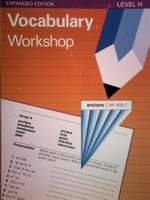 (image for) Vocabulary Workshop Expanded Edition Level H (P) by Shostak
