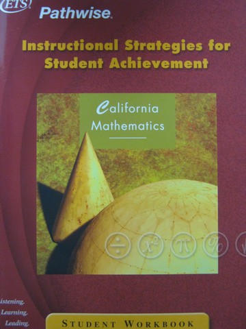 Pathwise California Mathematics Student Workbook (CA)(P) (image for) Pathwise California Mathematics Student Workbook (CA)(P)
