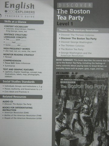 (image for) English Explorers Discover The Boston Tea Party TG (TE)(P)