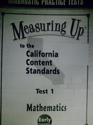 (image for) Measuring Up Mathematics Early Preparation Test 1 (CA)(P)