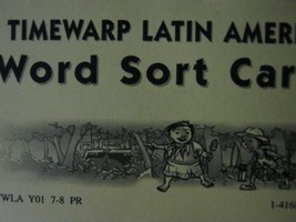 (image for) TimeWarp Latin America Word Sort Cards (Pk)