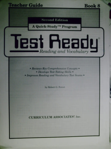 (image for) Test Ready 8 2nd Edition Reading & Vocabulary TG (TE)(P)