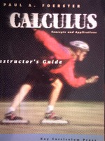 (image for) Calculus Concepts & Applications Instructor's Guide (TE)(P)