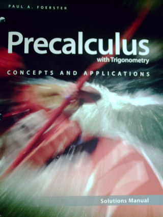 (image for) Precalculus with Trigonometry 2e Solutions Manual (P)