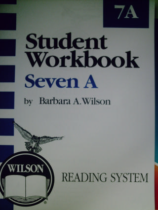 (image for) Wilson Reading System Student Workbook 7A 3e (P) by Wilson