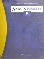 (image for) Saxon Math K Teacher's Manual Volume 1 (TE)(Binder) by Larson,