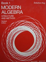 (image for) Modern Algebra Structure & Method Book 1 Solution Key (P)