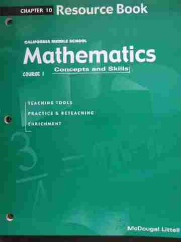 (image for) Mathematics Concepts & Skills Course 1 Chapter 10 (CA)(P)
