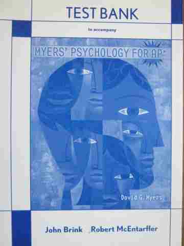 (image for) Myers' Psychology for AP Test Bank (P) by John Brink & Robert McEntarffer