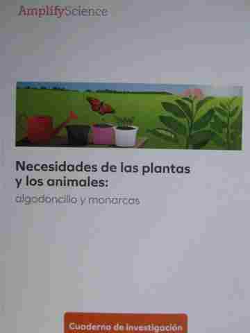 (image for) Amplify Science K Necesidades de las plantas y los animales Cuaderno de investigacion (P)