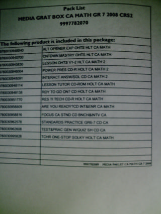 (image for) California Mathematics Course 2 Teacher's Media Box (CA)(Box)