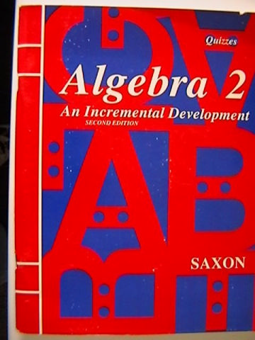 (image for) Saxon Algebra 2 2nd Edition Quizzes (P)