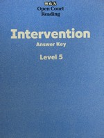 (image for) SRA Open Court Reading 5 Intervention Answer Key (P)