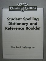 (image for) Saxon Phonics & Spelling 1 Student Spelling Dictionary & Ref (P)