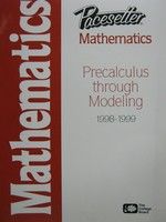 (image for) Pacesetter Mathematics Precalculus Through Modeling 1998-1999(P)