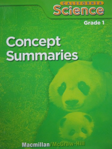 (image for) California Science 1 Concept Summaries (CA)(P)