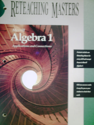 (image for) Merrill Algebra 1 Reteaching Masters (P)