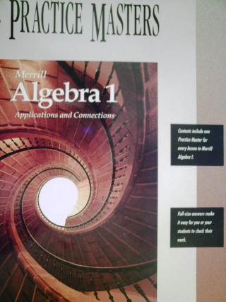 (image for) Merrill Algebra 1 Applications & Connections Practice Masters(P)