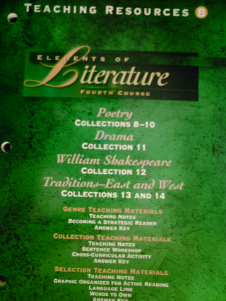 (image for) Elements of Literature 4th Course Teaching Resources B (TE)(P)
