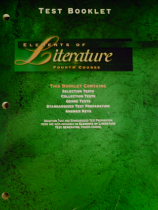 (image for) Elements of Literature 4th Course Test Booklet (P)