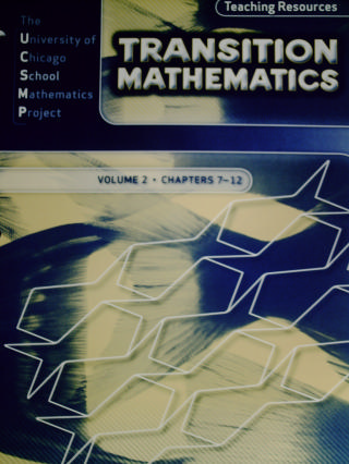 (image for) UCSMP Transition Mathematics Volume 2 Teaching Resources (P)