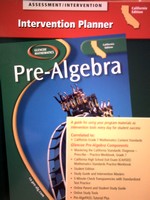(image for) Glencoe Pre-Algebra Intervention Planner (CA)(P)