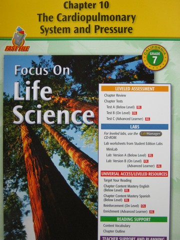 (image for) Focus on Life Science Chapter Resources 10 (CA)(P)