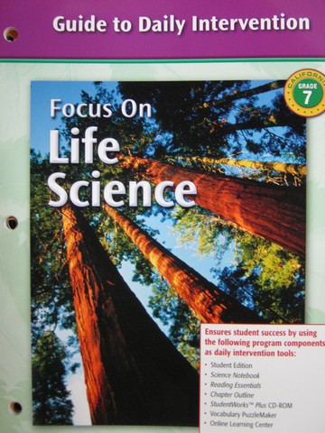 (image for) Focus on Life Science Guide to Daily Intervention (CA)(P)