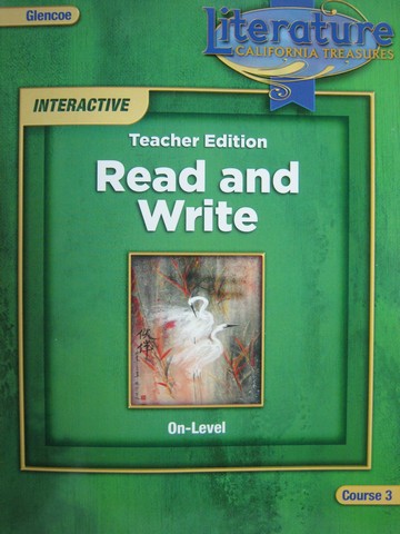 (image for) California Treasures Course 3 On-Level Read & Write TE (TE)(P)