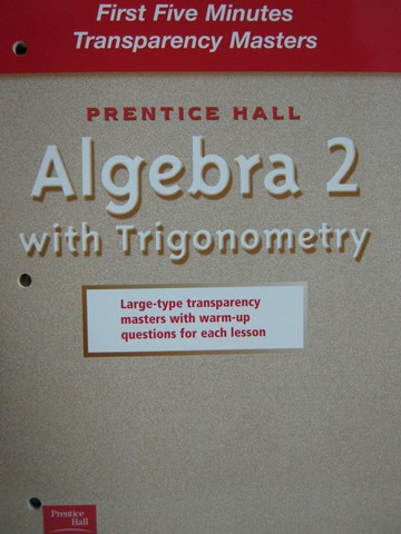 (image for) Algebra 2 with Trigonometry First Five Minutes (P)