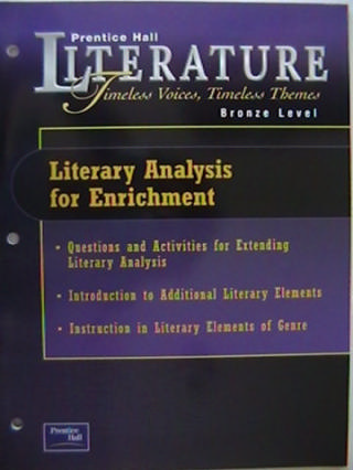(image for) Literature Bronze Level Literary Analysis for Enrichment (P)