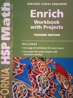 (image for) California HSP Math 2 Enrich Workbook with Projects TE (TE)(P)